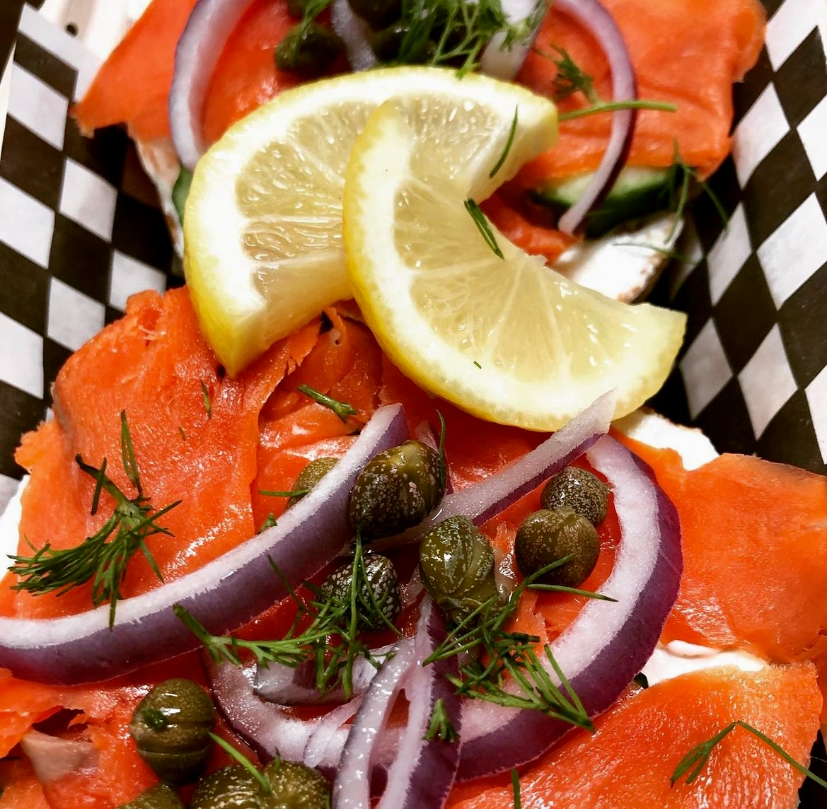 Lox and Red Onion Picture